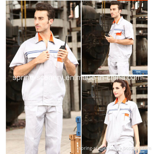 Summer Workwear Set, Short Sleeves, Work Uniform, Crew Clothing (W-031)